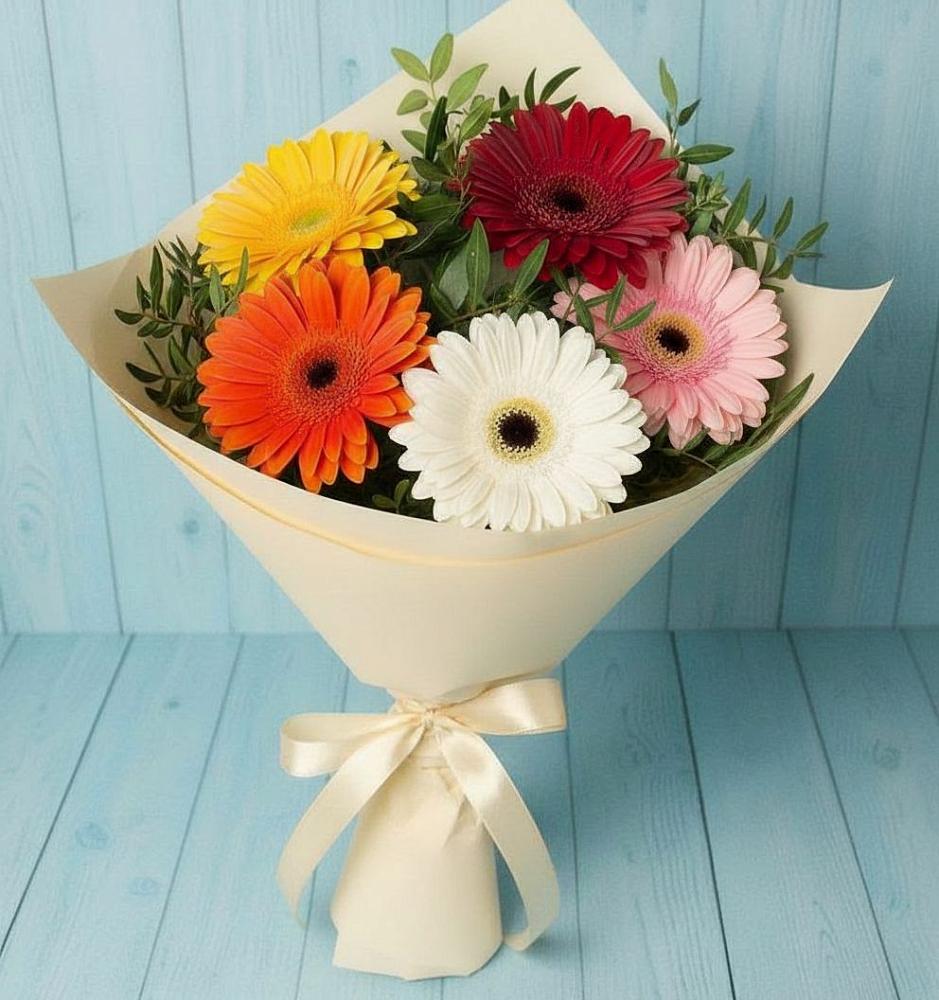 Букет цветов из: Герберы в Ис