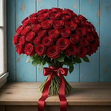 Букет Красные розы Блэк Меджик в Ис