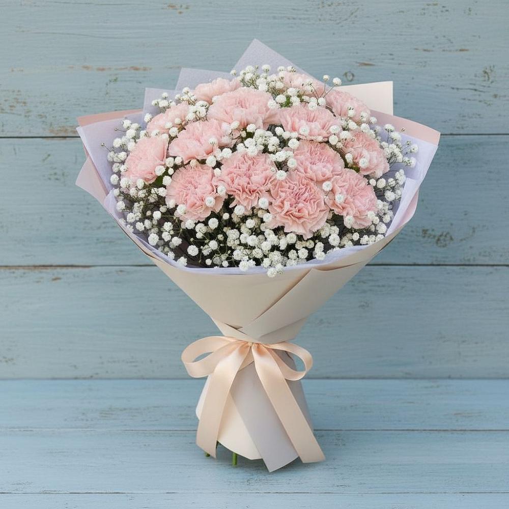 Букет цветов из: Гвоздики в Ис