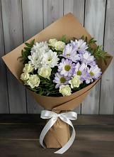 Букет цветов из:  Хризантемы и Розы в Ис