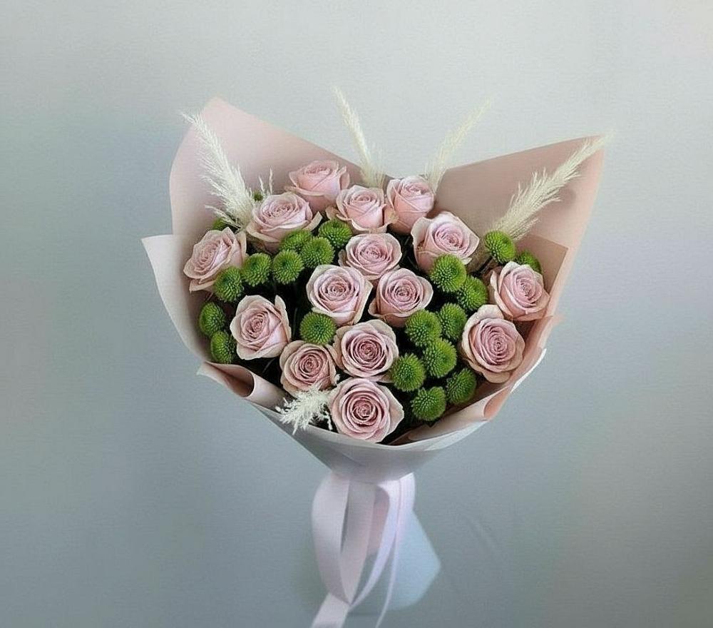 Букет цветов из: Розы и Хризантемы в Ис