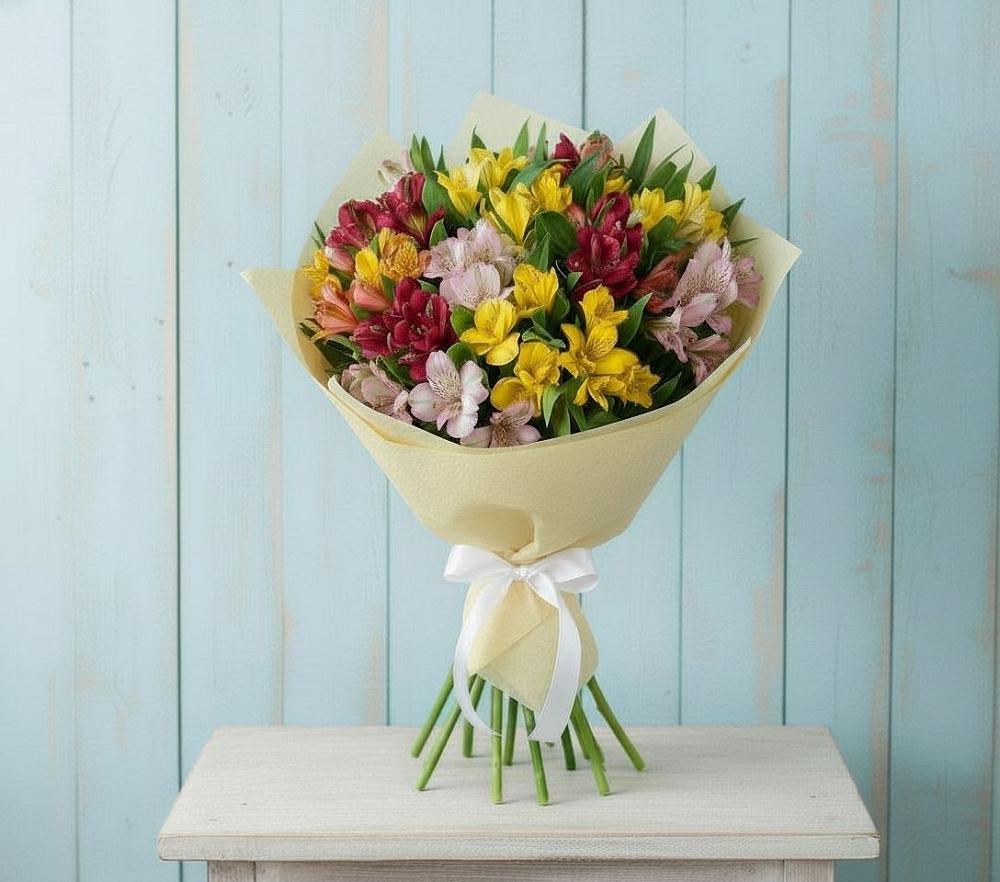 Букет цветов из: Альстромерии в Ис