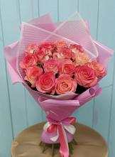 Букет 15 Розовых роз Равель в Ис