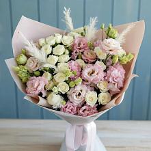 Букет цветов из:  Альстромерии и Розы в Ис