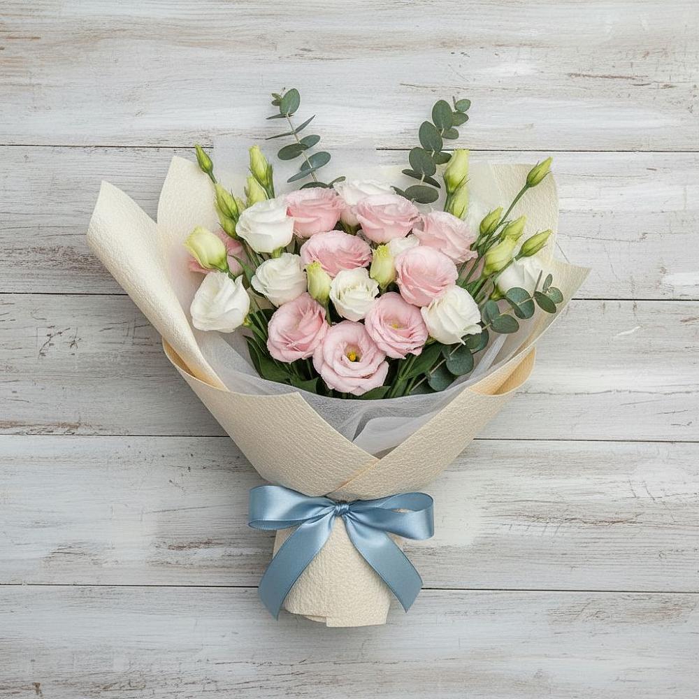 Букет цветов из: Лизиантусы в Ис